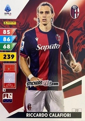 Sticker Riccardo Calafiori - Calciatori 2024-2025. Adrenalyn XL
 n. 22 - Panini