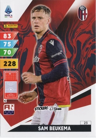 Sticker Sam Beukema - Calciatori 2024-2025. Adrenalyn XL
 n. 23 - Panini
