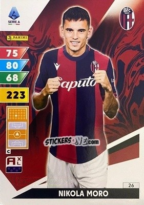 Sticker Nikola Moro - Calciatori 2024-2025. Adrenalyn XL
 n. 26 - Panini