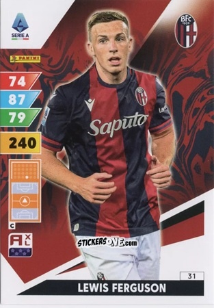 Sticker Lewis Ferguson - Calciatori 2024-2025. Adrenalyn XL
 n. 31 - Panini