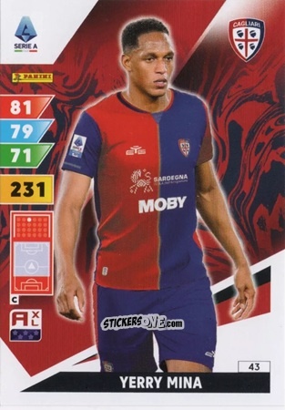 Cromo Yerry Mina - Calciatori 2024-2025. Adrenalyn XL
 n. 43 - Panini