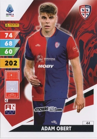 Sticker Adam Obert - Calciatori 2024-2025. Adrenalyn XL
 n. 44 - Panini