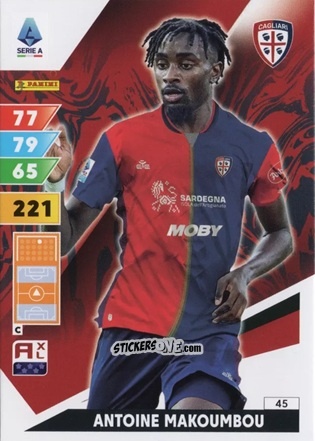 Cromo Antoine Makoumbou - Calciatori 2024-2025. Adrenalyn XL
 n. 45 - Panini