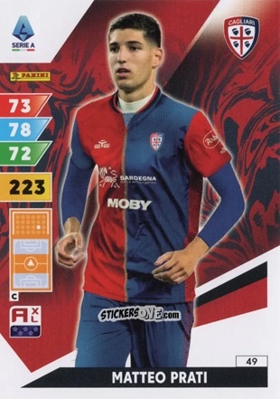 Sticker Matteo Prati - Calciatori 2024-2025. Adrenalyn XL
 n. 49 - Panini