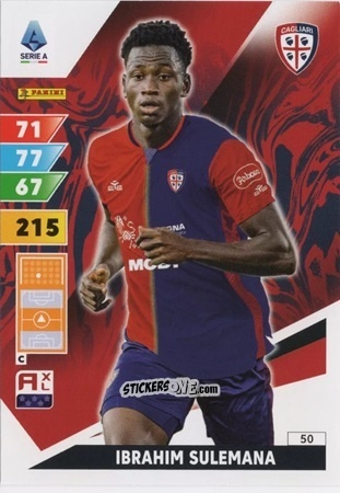 Sticker Ibrahim Sulemana - Calciatori 2024-2025. Adrenalyn XL
 n. 50 - Panini