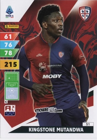 Cromo Kingstone Mutandwa - Calciatori 2024-2025. Adrenalyn XL
 n. 51 - Panini