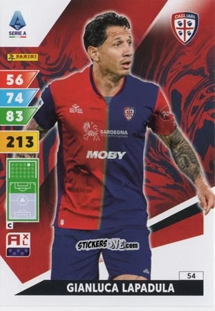 Sticker Gianluca Lapadula - Calciatori 2024-2025. Adrenalyn XL
 n. 54 - Panini