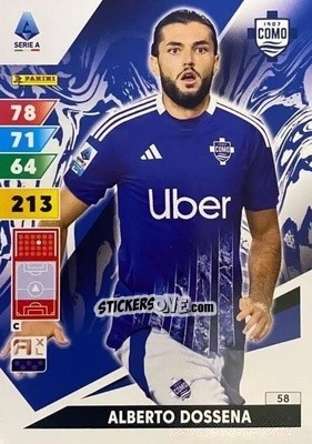 Sticker Alberto Dossena - Calciatori 2024-2025. Adrenalyn XL
 n. 58 - Panini