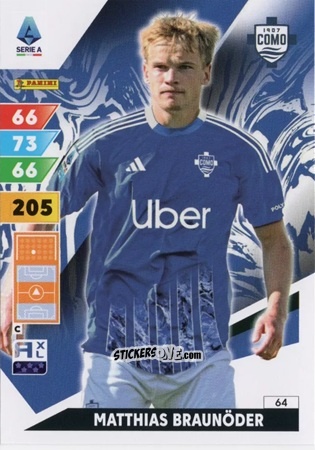 Sticker Matthias Braunöder - Calciatori 2024-2025. Adrenalyn XL
 n. 64 - Panini