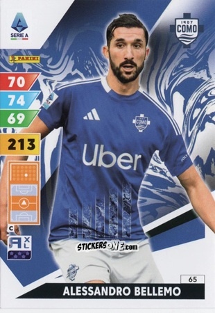 Sticker Alessandro Bellemo - Calciatori 2024-2025. Adrenalyn XL
 n. 65 - Panini