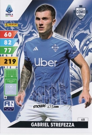Sticker Gabriel Strefezza - Calciatori 2024-2025. Adrenalyn XL
 n. 68 - Panini