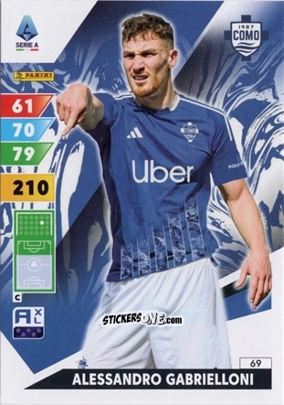 Sticker Alessandro Gabrielloni - Calciatori 2024-2025. Adrenalyn XL
 n. 69 - Panini