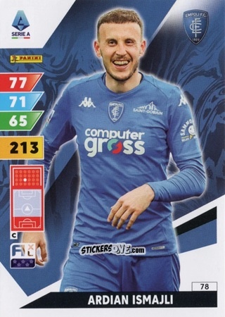Cromo Ardian Ismajli - Calciatori 2024-2025. Adrenalyn XL
 n. 78 - Panini