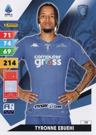 Cromo Tyronne Ebuehi - Calciatori 2024-2025. Adrenalyn XL
 n. 79 - Panini