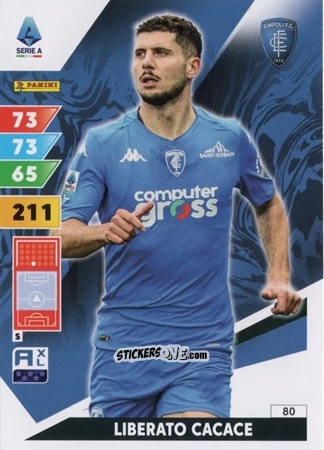 Cromo Liberato Cacace - Calciatori 2024-2025. Adrenalyn XL
 n. 80 - Panini
