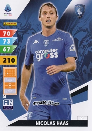 Sticker Nicolas Haas - Calciatori 2024-2025. Adrenalyn XL
 n. 85 - Panini