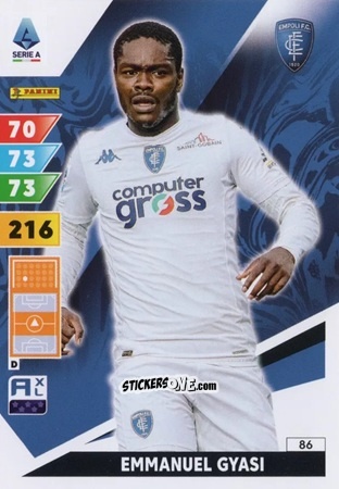 Sticker Emmanuel Gyasi - Calciatori 2024-2025. Adrenalyn XL
 n. 86 - Panini