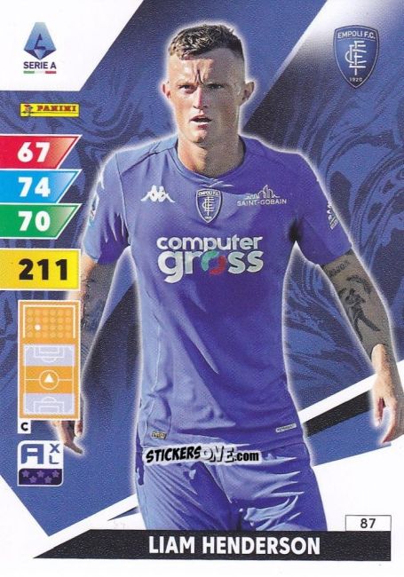 Sticker Liam Henderson - Calciatori 2024-2025. Adrenalyn XL
 n. 87 - Panini