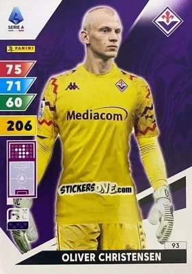 Cromo Oliver Christensen - Calciatori 2024-2025. Adrenalyn XL
 n. 93 - Panini