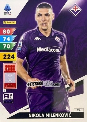 Cromo Nikola Milenković - Calciatori 2024-2025. Adrenalyn XL
 n. 94 - Panini