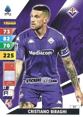 Cromo Cristiano Biraghi - Calciatori 2024-2025. Adrenalyn XL
 n. 97 - Panini