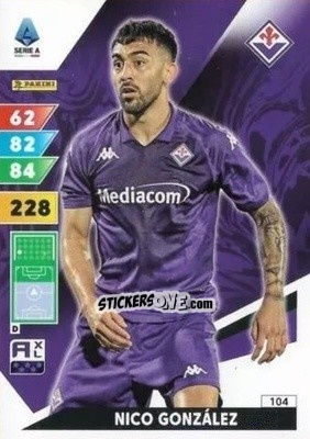 Sticker Nico González - Calciatori 2024-2025. Adrenalyn XL
 n. 104 - Panini