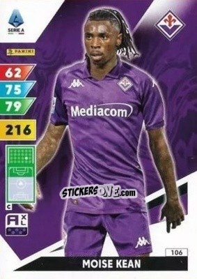 Figurina Moise Kean - Calciatori 2024-2025. Adrenalyn XL
 n. 106 - Panini