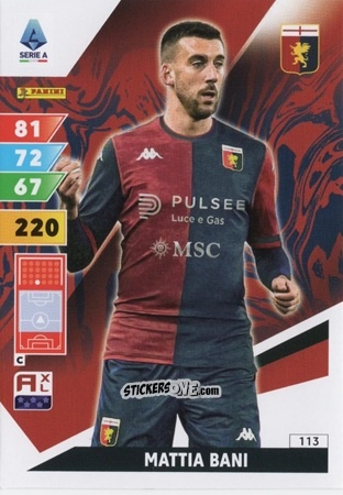 Sticker Mattia Bani - Calciatori 2024-2025. Adrenalyn XL
 n. 113 - Panini