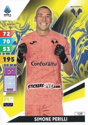 Sticker Simone Perilli - Calciatori 2024-2025. Adrenalyn XL
 n. 129 - Panini