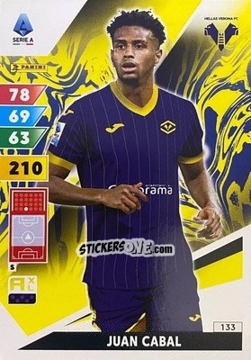 Sticker Juan Cabal - Calciatori 2024-2025. Adrenalyn XL
 n. 133 - Panini