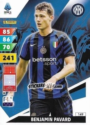 Sticker Benjamin Pavard - Calciatori 2024-2025. Adrenalyn XL
 n. 149 - Panini