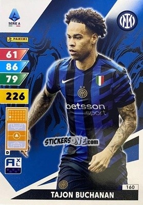 Sticker Tajon Buchanan - Calciatori 2024-2025. Adrenalyn XL
 n. 160 - Panini