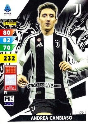 Cromo Andrea Cambiaso - Calciatori 2024-2025. Adrenalyn XL
 n. 170 - Panini