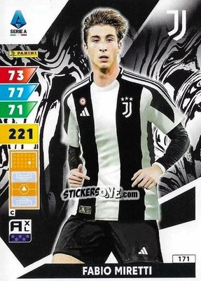 Figurina Fabio Miretti - Calciatori 2024-2025. Adrenalyn XL
 n. 171 - Panini
