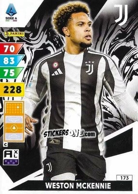 Cromo Weston McKennie - Calciatori 2024-2025. Adrenalyn XL
 n. 173 - Panini