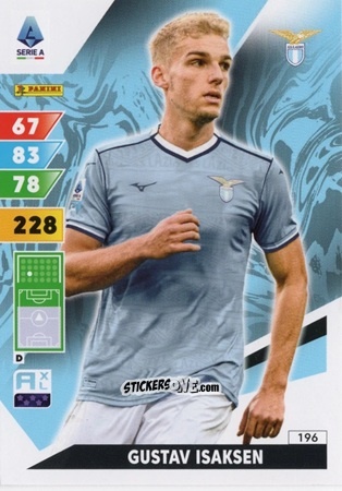Figurina Gustav Isaksen - Calciatori 2024-2025. Adrenalyn XL
 n. 196 - Panini