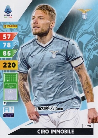 Figurina Ciro Immobile - Calciatori 2024-2025. Adrenalyn XL
 n. 198 - Panini