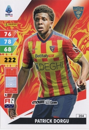 Figurina Patrick Dorgu - Calciatori 2024-2025. Adrenalyn XL
 n. 204 - Panini
