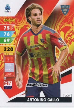 Figurina Antonino Gallo - Calciatori 2024-2025. Adrenalyn XL
 n. 205 - Panini