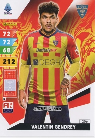 Figurina Valentin Gendrey - Calciatori 2024-2025. Adrenalyn XL
 n. 206 - Panini