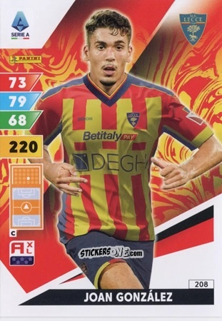 Figurina Joan González - Calciatori 2024-2025. Adrenalyn XL
 n. 208 - Panini