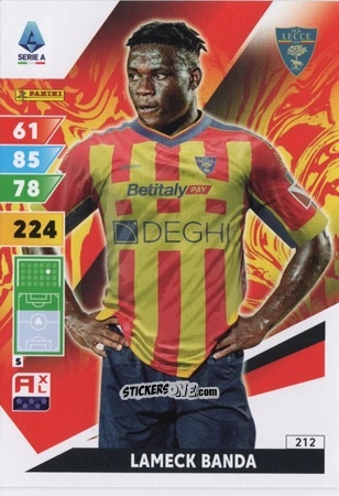 Cromo Lameck Banda - Calciatori 2024-2025. Adrenalyn XL
 n. 212 - Panini