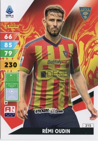 Sticker Rémi Oudin - Calciatori 2024-2025. Adrenalyn XL
 n. 215 - Panini