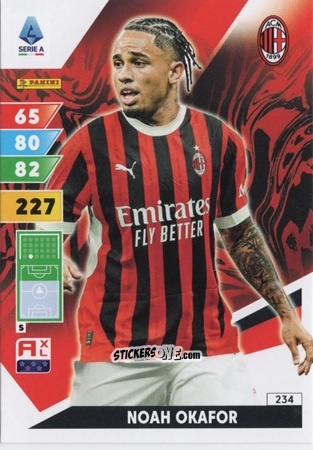 Figurina Noah Okafor - Calciatori 2024-2025. Adrenalyn XL
 n. 234 - Panini