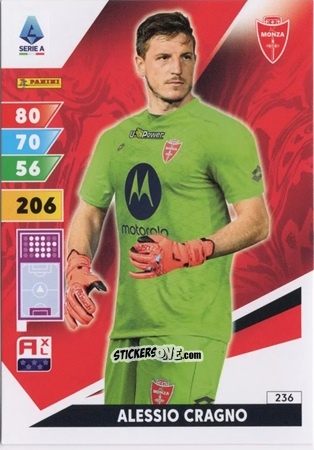 Sticker Alessio Cragno - Calciatori 2024-2025. Adrenalyn XL
 n. 236 - Panini