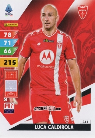 Sticker Luca Caldirola - Calciatori 2024-2025. Adrenalyn XL
 n. 241 - Panini