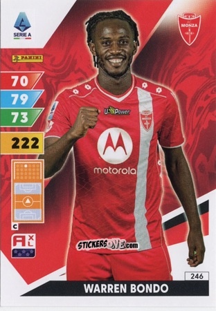 Sticker Warren Bondo - Calciatori 2024-2025. Adrenalyn XL
 n. 246 - Panini
