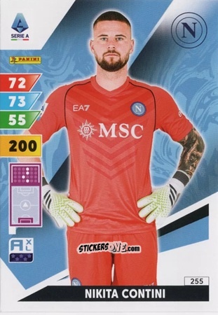 Cromo Nikita Contini - Calciatori 2024-2025. Adrenalyn XL
 n. 255 - Panini