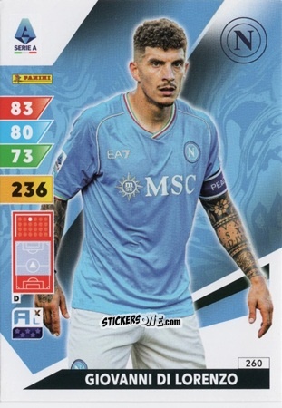 Sticker Giovanni Di Lorenzo - Calciatori 2024-2025. Adrenalyn XL
 n. 260 - Panini