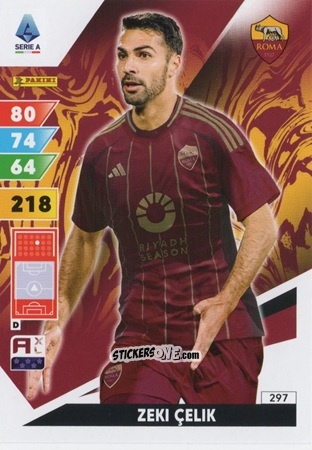 Cromo Zeki Çelik - Calciatori 2024-2025. Adrenalyn XL
 n. 297 - Panini